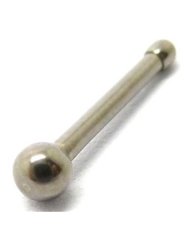 Nostril recto de titanio crudo