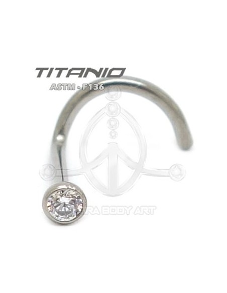 Nostril joya titanio crudo