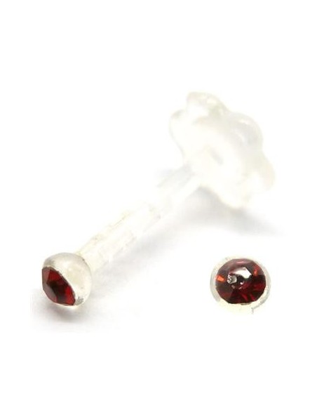 Labret bio-plast flor con joya