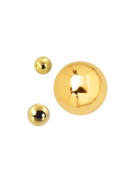 Bola acero anodizado oro