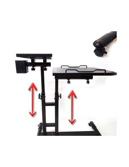 Mesa de trabajo doble superficie
