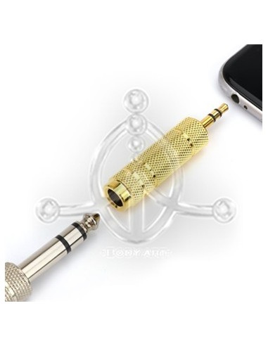 Adaptador Mini-Jack a Jack-hembra