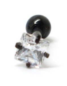 Tragus Joya engarzada NEGRO 2