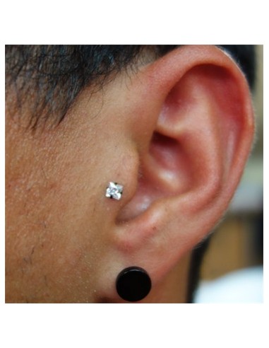 Tragus Joya engarzada NEGRO