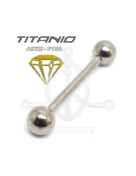 Barbell Titanio. Rosca Interna