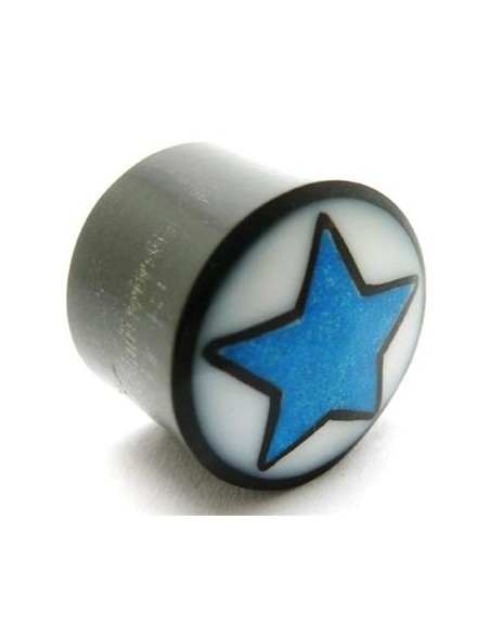 Dilatador con estrella azul y fondo blanco