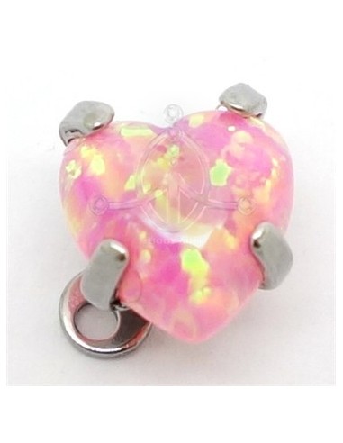 Microdermal CORAZÓN ROSA OPALO