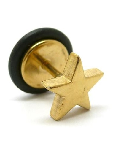 Falso dilatador acero dorado estrella