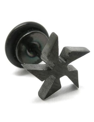 Falso dilatador acero negro estrella