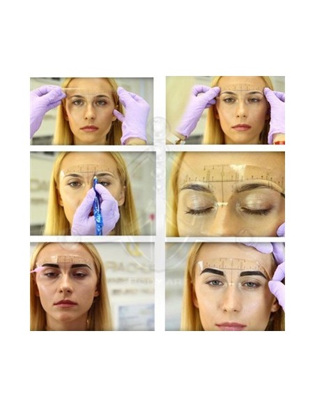 Regla adhesiva para cejas