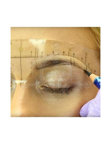 Regla adhesiva para cejas