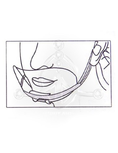Mascarilla de plástico transparente
