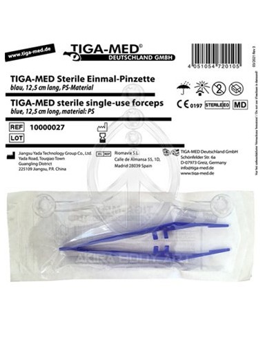Pinza plástico desechable