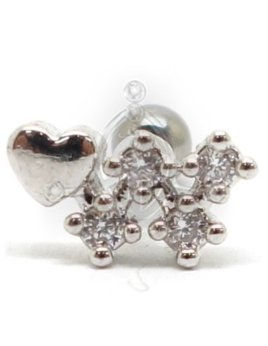 Tragus Corazón con Estela