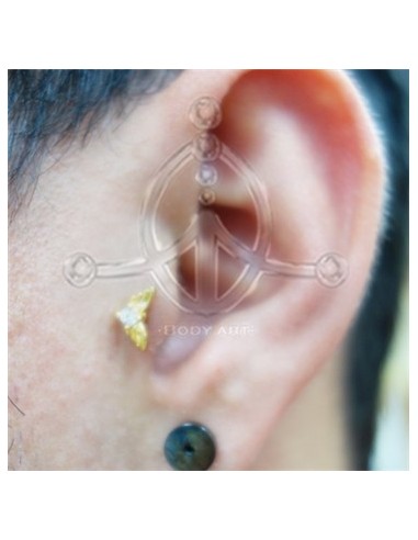Tragus Corazón-Alas Joya