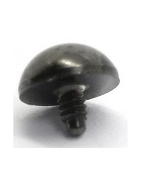 Repuesto media bola microdermal en negro.