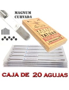 Agujas Magnum Curvada - Caja de 20