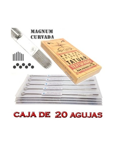 Agujas Magnum Curvada - Caja de 20