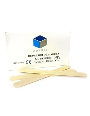 Depresor de madera.