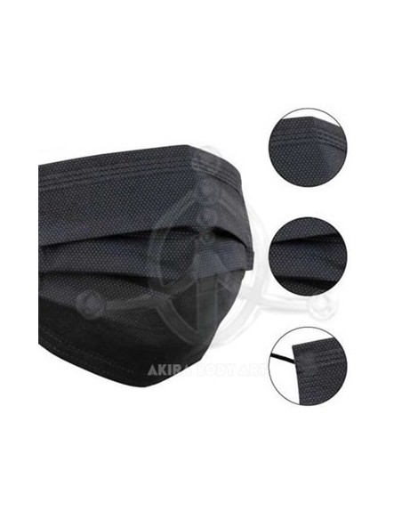 Mascarillas NEGRAS 3-capas