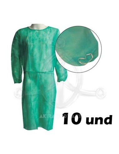 Bata Desechable Verde