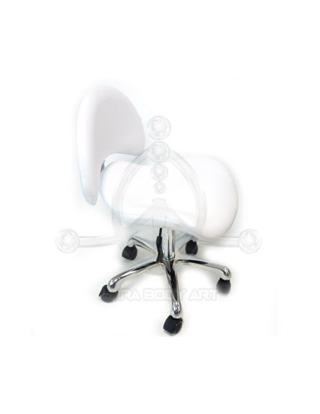 Taburete con Respaldo BLANCO