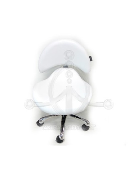 Taburete con Respaldo BLANCO