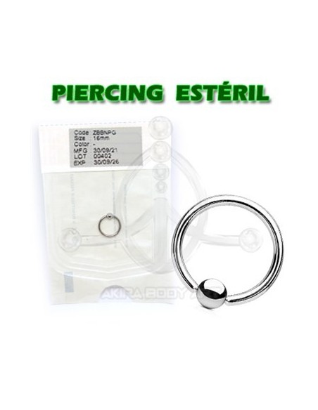 BCR Aro en acero 316L con una bola (ESTÉRIL)