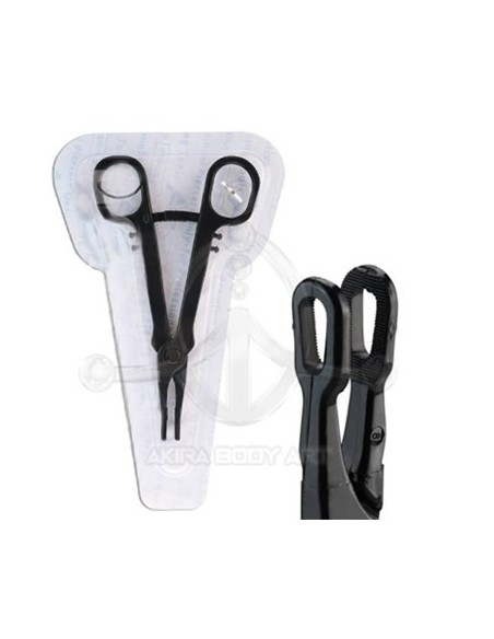 Pinza desechable redonda cerrada (ESTÉRIL)