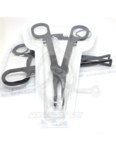 Pinza desechable redonda cerrada (ESTÉRIL) 2