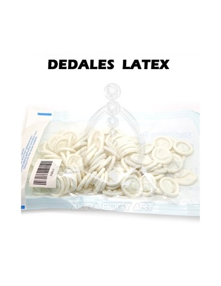 Dedal de latex desechable