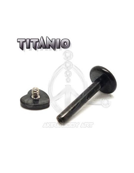Labret titanio ROSCA INTERNA - CORAZÓN