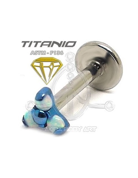 Labret ROSCA INTERNA - 3 Ópalos