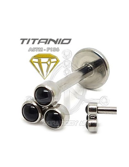 Labret titanio ROSCA INTERNA ? Joyas negras
