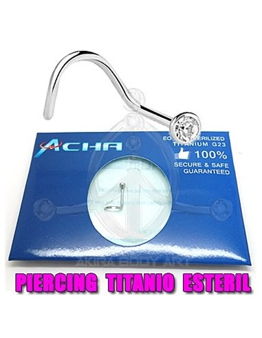 Nostril titanio con Joya (ESTERIL)