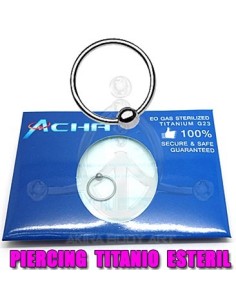 BCR Aro titanio con una bola (ESTÉRIL)