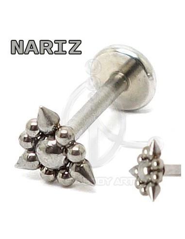 Labret Triangulo Pinchos (Rosca interna)