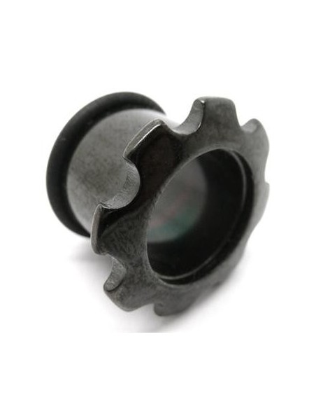 Tunel acero con goma engranaje negro