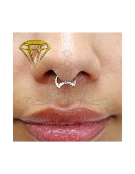 Aro segm.  forma LUNA - JOYAS