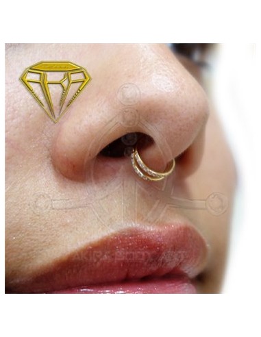 Aro segmentado 2 aros - joyas