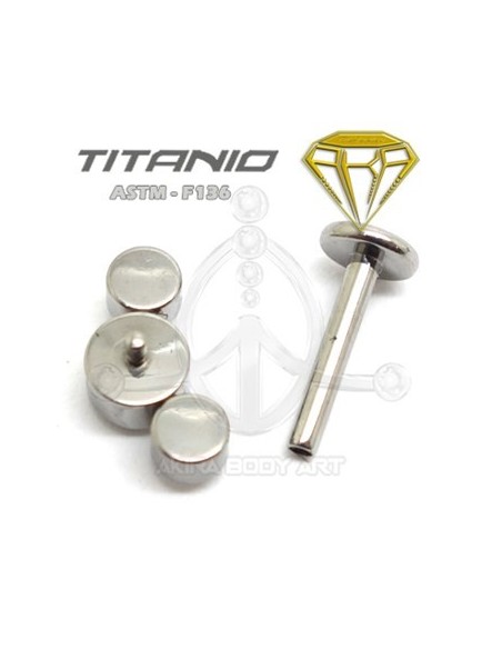 Labret Titanio 3 joyas