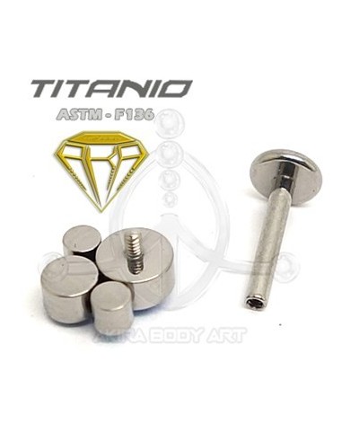 Labret Titanio 4 Ópalos Azul