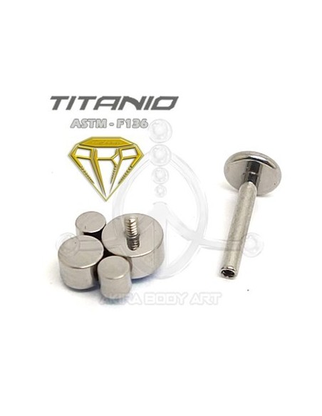 Labret Titanio 4 Ópalos Azul