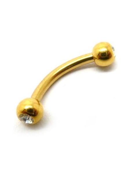 Minibanana Joya anodizado Oro