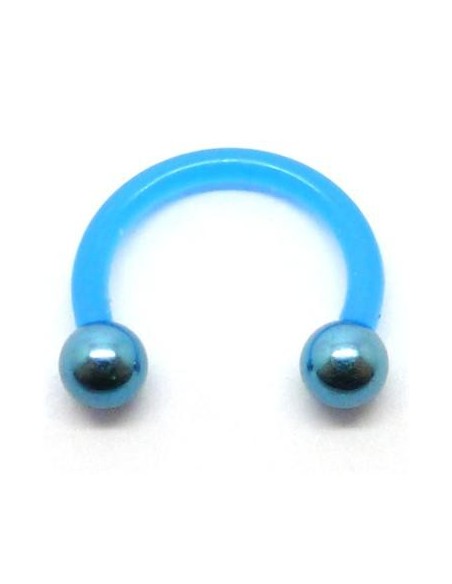 Circular barbel bio-plast bola titanio