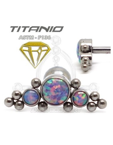 Tragus 3 Ópalos y Bolas