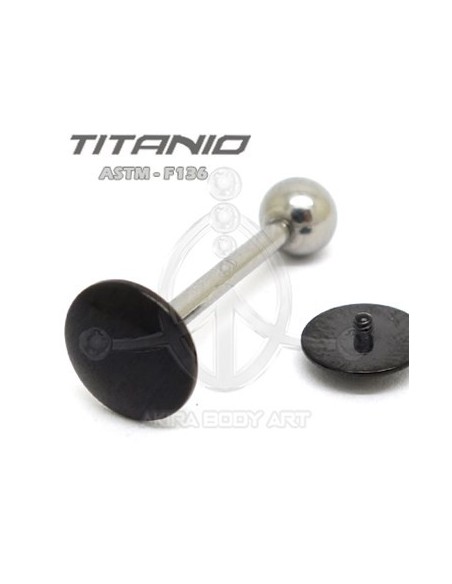 Barbell CHAPA Negra 1.6x16