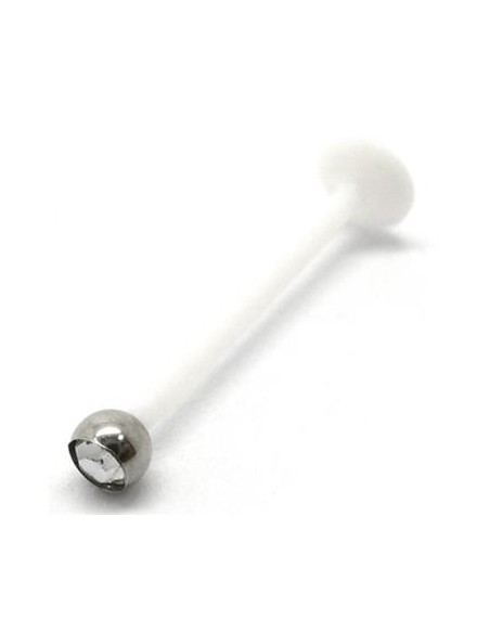 Labret Bio-plast largo  bola joya