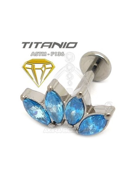 Labret PETALOS (Titanio Rosca interna)