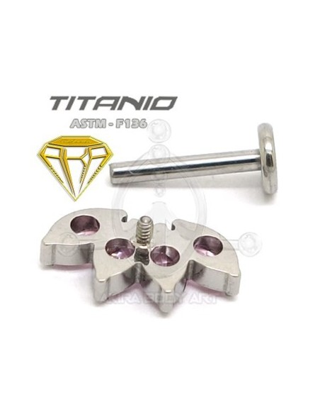 Labret PETALOS (Titanio Rosca interna)